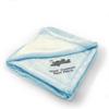 Custom Embroidery Nursery Bedding Baby Blankets for Boys & Girls Low-Wing Airplane Polyester Soft Plush Receiving Swaddle Blue Personalized Text Name Here view 1