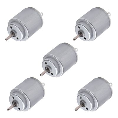 Auniwaig DC Motor,1.5-6V 5000-20000RPM Micro Motor,Electric Motor for RC Boat DIY Airplane Toys Model DIY Hobby 2mm/0.08" Diameter 5pcs