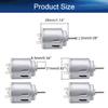 Auniwaig DC Motor,1.5-6V 5000-20000RPM Micro Motor,Electric Motor for RC Boat DIY Airplane Toys Model DIY Hobby 2mm/0.08" Diameter 5pcs view 2
