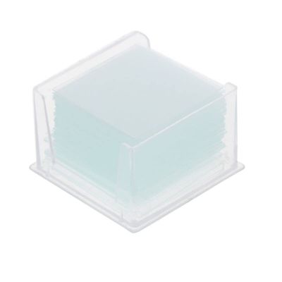 Lab Microscope Slides 100Pcs Transparent Square Glass Slides Coverslips Magnifier Microscope Parts (Color : 22X22)