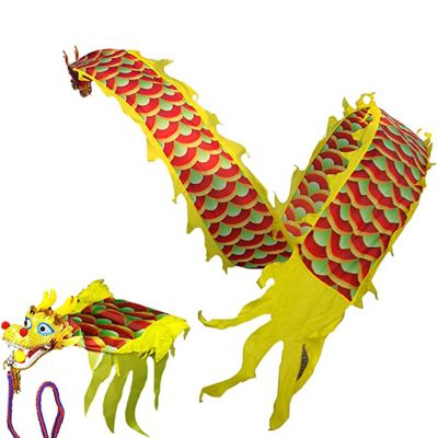 8m Long Dancing Dragon Ribbon Streamer for Festival Holiday Party Celebration, Outdoor Parent-Child Game, Chinese Traditional Ribbon (Color : F, Size : 8m/26ft)