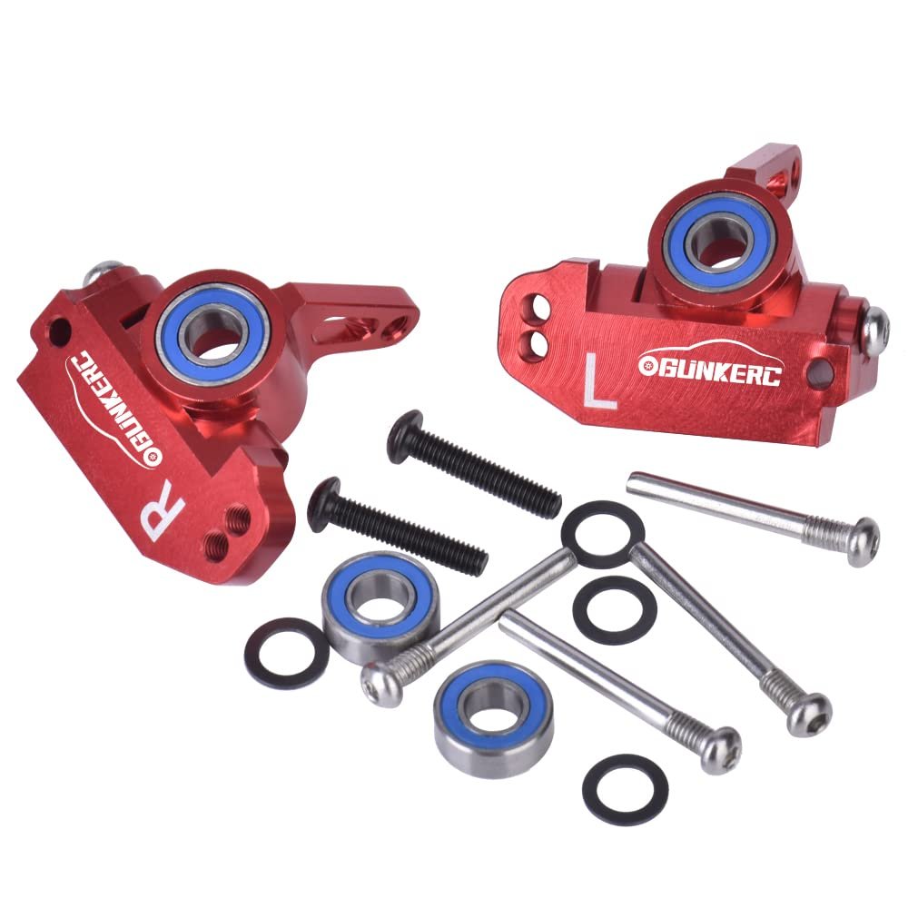 OGRC Aluminum Alloy 2WD Front Caster Block & Steering Blocks kit with Ball Bearings Upgrade for Traxxas 1/10 2WD Slash, Stampede, RustlerReplace Part#3632#3736