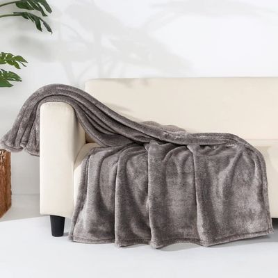 Berkshire Blanket & Home Eco Plush Throw (Blue)
