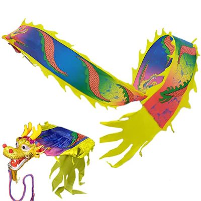 8m Long Dancing Dragon Ribbon Streamer for Festival Holiday Party Celebration, Outdoor Parent-Child Game, Chinese Traditional Ribbon (Color : B, Size : 8m/26ft)