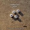 NOAHWOOD Wooden Fingerboard Complete Set (Noah Team 9S Short Nose Short Tail Deck) Hand Mould Made(+34mm Prince Silvery Trucks)(+NW Handmade PRO Wheels ii)(Brown) view 4