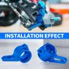 OGUNKE RC Aluminum Alloy 2WD Front Caster Block & Steering Blocks (Blue) view 2