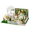 Roroom DIY Miniature and Furniture Dollhouse Kit,Mini 3D Wooden Doll House Craft Model with Dust Proof Cover and Music Movement,Creative Room Idea for Valentine's Day Birthday Gift(Meet to The Love) view 1