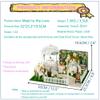Roroom DIY Miniature and Furniture Dollhouse Kit,Mini 3D Wooden Doll House Craft Model with Dust Proof Cover and Music Movement,Creative Room Idea for Valentine's Day Birthday Gift(Meet to The Love) view 2