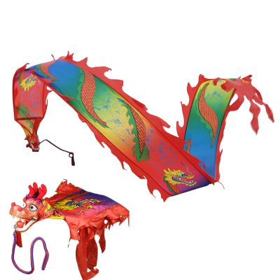 8m Long Dancing Dragon Ribbon Streamer for Festival Holiday Party Celebration, Outdoor Parent-Child Game, Chinese Traditional Ribbon (Color : C, Size : 8m/26ft)