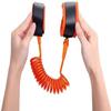 Anti Lost Wrist Link Safety Wrist Link Belt, Child Adjustable Wrist Link Walking Leash Safety Strap Wire Rope, Cut Constantly Walking Harness Belt for Kids and Toddlers (98.4 inch, Orange) view 1
