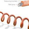 Anti Lost Wrist Link Safety Wrist Link Belt, Child Adjustable Wrist Link Walking Leash Safety Strap Wire Rope, Cut Constantly Walking Harness Belt for Kids and Toddlers (98.4 inch, Orange) view 4