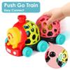 iPlay, iLearn Baby Toy Train, Infant Soft Cars for 6-12 Month Boy, Musical Push N Go Truck, Toddler Sensory Ball Rattle, Development Grasp Babies Birthday Gift 7 8 9 10 11 18 Month 1 2 Year Old Girl view 2
