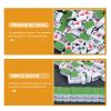 BESTOYARD Mini Chinese Mahjong Game Set: Travel Mahjong Game 144 Tile Mini Mahjong Game Family Board Game Party Mahjong Toy with Storage Bag for Chinese Style Game Play 24mm view 3