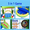 Inflatable Bounce House with Slide, Jumping Castle with Blower and Ball Pit House, Two Dart Target Game view 4
