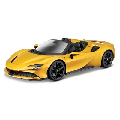 Bburago May Chef Group 16016 BBURAGO 1:18 Ferrari SF 90 Spider Gold Children's Vehicle for Ages 3 Years, Yellow, 1:18 Scale (18-16016-00000022)