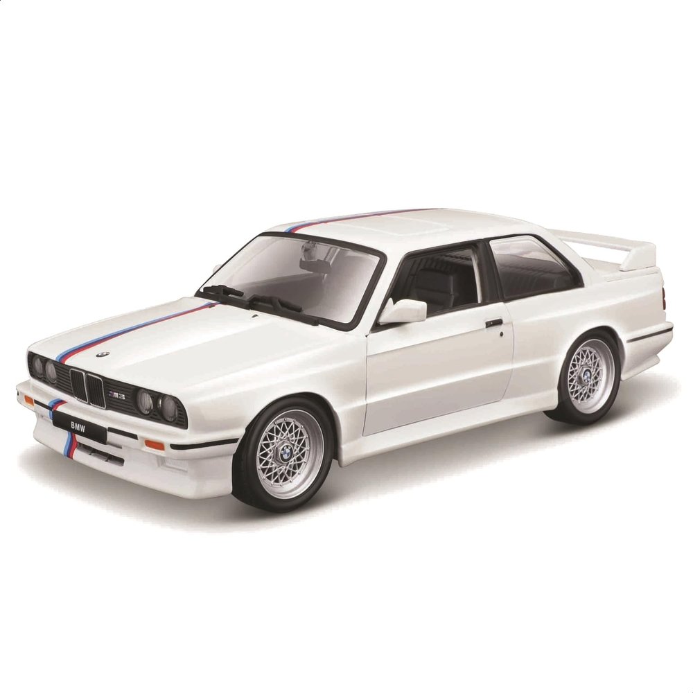 Bburago (E30 May Cheong Group 1:24 BMW M3 1988 White Car for Children from 3 Years 21100W, L