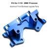 Aluminum Front Bulkhead Upgrade Parts Fits for Traxxas Slash 2WD Rustler Stampede Bandit Replacement 2530 2530A Blue-Anodized view 2