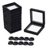 Black 3D Floating Frame, Uceoo 10 Pack 2.752.750.8/70X70X20mm Challenge Coin Holder Coin Floating Display with 10 Bases for Coin Medallions Specimen Jewelry view 3