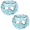 2PCS Shopping Cart Cover, High Chair Cover with Storage Pouch Grocery Cart Cover Portable Grocery Cart Covers Baby Seat Cover Grocery Cart Protector for Baby Shopping Carts Highchairs Swings, Blue view 1