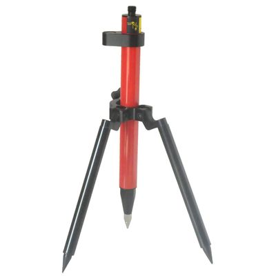 1.28" Stakeout Orange Prism Pole & Mini Bipod,Surveying,for Topcon,Sokkia,SECO,Robot