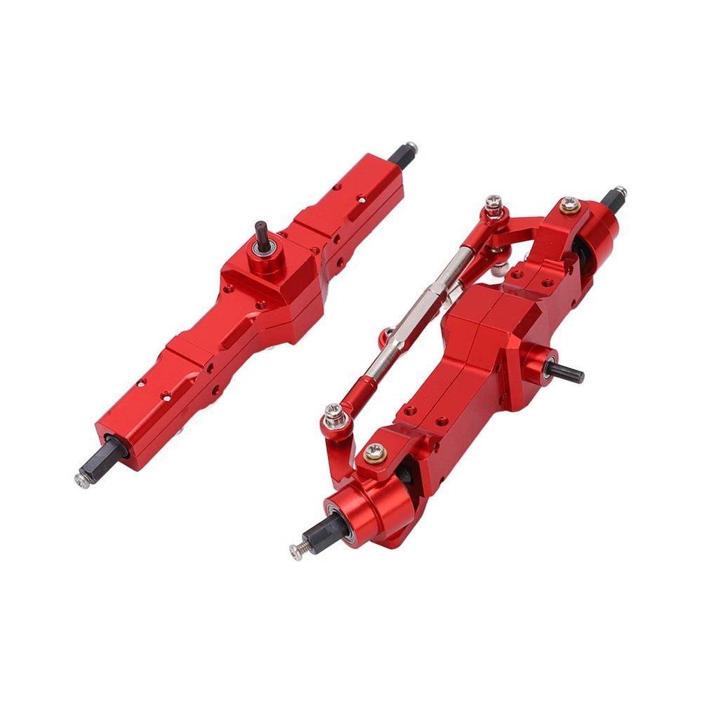 RC Axle, Durable Aluminum Alloy Front Rear Drive Axle for 1/16 Scale RC Car Upgrade Part for Hobbyists Off-Road Racing and Vehicle Maintenance