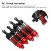 4pcs RC Shock Absorber, Enhanced Off Road Performance RC Damper 1/10 Scale Springs Shocks for RC Enthusiasts Racing and Rough Terrain Driving(red) view 3
