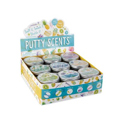MindWare Putty Scents Series 1 Variety Pack, Scented Sensory Putty with Stretch and Smash Texture, Bulk 36 Tin Assortment for Kids Ages 3+, Classroom Rewards and Party Favor Gifts