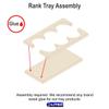 LITKO 3x1 Formation Rank Tray for 25mm Circle Bases view 4