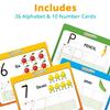 Channies My First Dry Erase Number and Alphabet Flashcards for Kids Ages 3-5, 26 Visual ABC Flash Cards for Letter Tracing + 10 Number Kindergarten Flash Cards, Reusable & Fun view 3