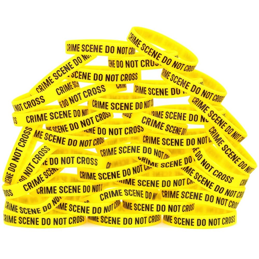 SayitBands Fifty (50) of Crime Scene Do Not Cross Bracelets