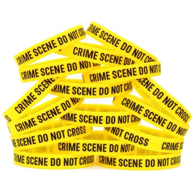SayitBands Fifteen (15) of Crime Scene Do Not Cross Bracelets