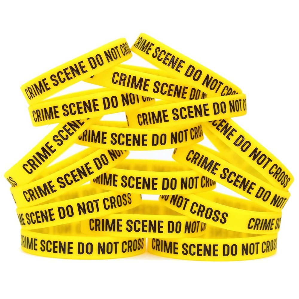 SayitBands Fifteen (15) of Crime Scene Do Not Cross Bracelets