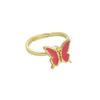 Fidget Spinner Rings for Women Daisy Butterfly Adjustable Fidget Anxiety Ring Rotatable Calming Worry Meditation Ring Anxiety Stress Relief Ring-Pink Butterfly view 1