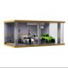 1/24 Scale Die-cast Car Garage Display Case with Clear Acrylic Cover and LED Lighting for 4 Parking Space (1:24-4 Parking 2A) view 1