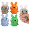 Easter Basket Stuffers,Easter Basket Essentials,4pcs Squishy Easter Bunny Stress Balls for Adults Easter Stress Relief Fidget Balls,Easter Party Favors Easter Basket Ideas Gifts (4pcs-C) view 1