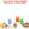 Easter Basket Stuffers,Easter Basket Essentials,4pcs Squishy Easter Bunny Stress Balls for Adults Easter Stress Relief Fidget Balls,Easter Party Favors Easter Basket Ideas Gifts (4pcs-C) view 4