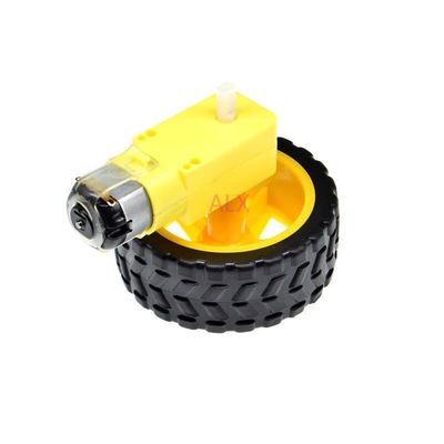 1SETS TT Motor 130 with The Wheel Smart Car Robot Gear Motor for ARDUINO DC3V-6C DC Slow Down Gear Motor 1PCS + 1pcs 65MM Wheel