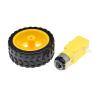 1SETS TT Motor 130 with The Wheel Smart Car Robot Gear Motor for ARDUINO DC3V-6C DC Slow Down Gear Motor 1PCS + 1pcs 65MM Wheel view 2