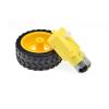 1SETS TT Motor 130 with The Wheel Smart Car Robot Gear Motor for ARDUINO DC3V-6C DC Slow Down Gear Motor 1PCS + 1pcs 65MM Wheel view 3