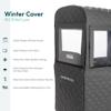 WONDERFOLD Cold Weather Shield Stroller Cover for Winter Made of Premium Breathable Cationic Fabric Filled with Cotton for Warmth, Hook-and-Loop Window Openings (Fits Only W2 Elite/Luxe) view 3