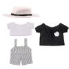 niannyyhouse Uniform Suit 7.8in/20cm Plush Doll Clothes Accessories Hat Coat T-Shirt Overalls view 1