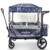 WONDERFOLD Stroller Rain Cover Made with Premium, Lightweight Transparent Sheet Featuring Small Ventilation Holes and Easy Access Hook-and-Loop Entrance (Fits Only X4 & X4M) view 1