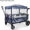 WONDERFOLD Stroller Rain Cover Made with Premium, Lightweight Transparent Sheet Featuring Small Ventilation Holes and Easy Access Hook-and-Loop Entrance (Fits Only X4 & X4M) view 3
