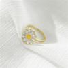 Pingyongchang Fidget Spinner Rings for Women Daisy Butterfly Adjustable Fidget Anxiety Ring Rotatable Calming Worry Meditation Ring Anxiety Stress Relief Ring-Flower view 2