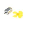 5SETS dc Micro 130 Gear Motor with Fan Blade Small Propeller 3-6V for ARDUINO DIY Experiment 3V 6v view 2