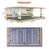 1/24 Scale Die-cast Car Garage Display Case with Clear Acrylic Cover and LED Lighting for 4 Parking Space (1:24-4 Parking Green) view 4