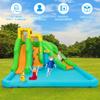 GLACER Kids Inflatable Bouncer Slide, Indoor Outdoor Bounce House w/Splash Pool, 2 Water Slides, Climb Wall, Basketball Rim & Water Cannon, Backyard Water Park for 3-10 Years Old (without Air Blower) view 3