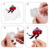 18pcs Red Glitter Ice Hockey Happy Birthday Icon Symbol Cupcake Topper sports Competition Theme Decor Supplies Boy Girl Family Birthday Decorations view 4