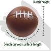 GiftExpress 6-Pack 6" Foam Football Stress Balls, Sport Balls, Decoration Party Favor, Football Themed Party Supplies view 2