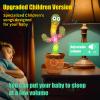 Volume Adjustable Dancing Talking Cactus, Singing Repeating Recording Mimicking Cactus Baby Toys, Interactive Learning Tummy Time Toy for Toddler Boys Girls, Stocking Stuffers for Kids, for Grandkids view 2